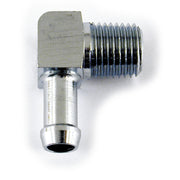 MCS Oil hose fitting 90 degrees - 1/4" NPT to 5/16" - Chrome
