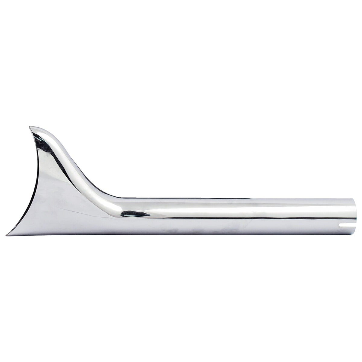 MCS Slip-on Fishtail exhaust extension 18" long chrome