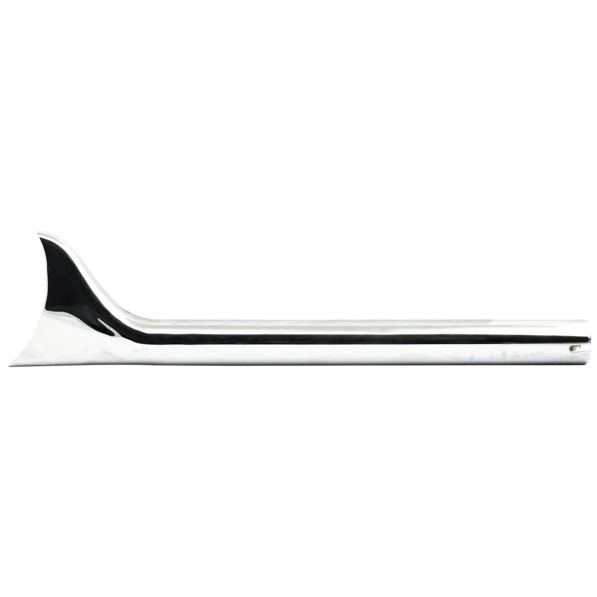 MCS Slip-on Fishtail exhaust extension 24" long chrome