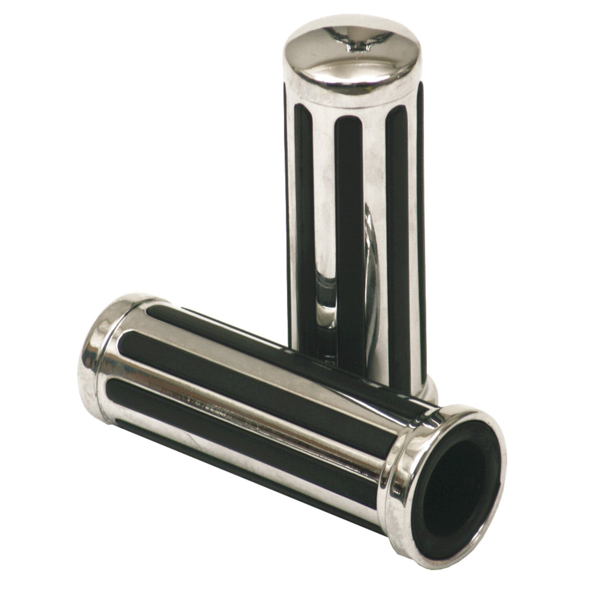 MCS Handlebar grip set 'Rail' with black rubber inlay