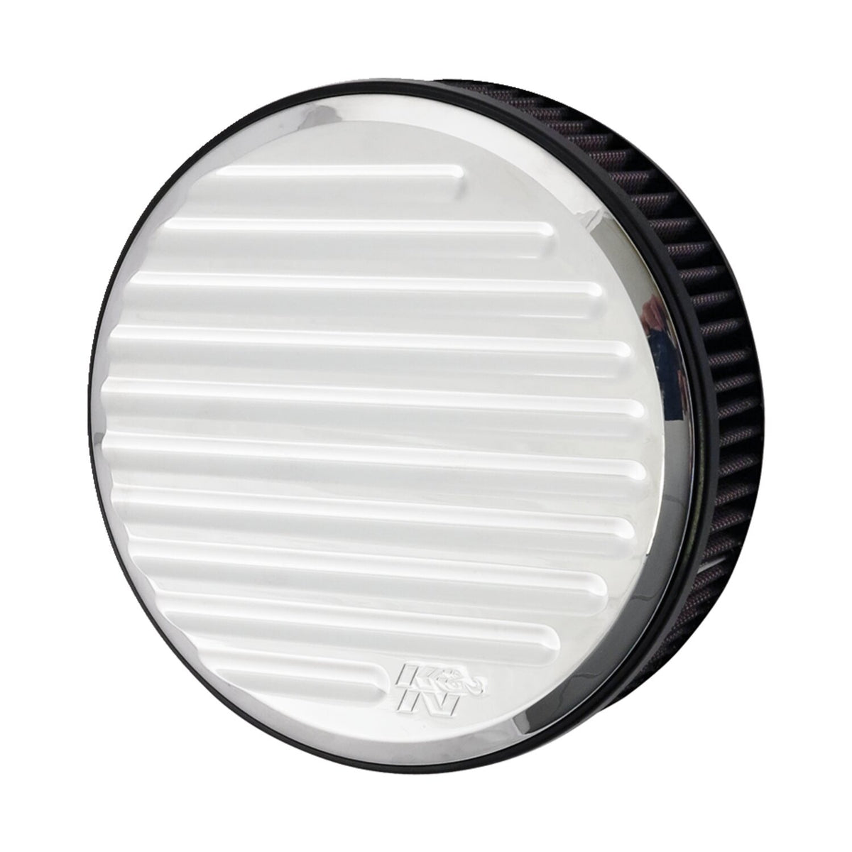 K&N street metal high-flow air intake Grind chrome