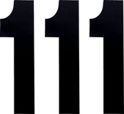 Factory Effex Standard Number Plate Graphic - Black 8"