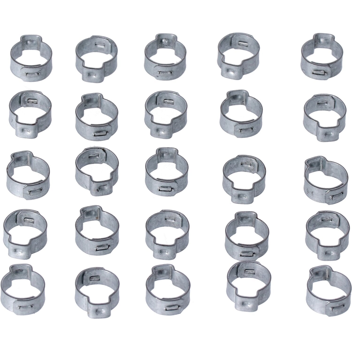 MCS Crimp hose clamp 17/32" (13.5mm) ID - Zinc