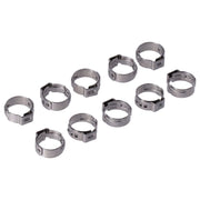 MCS Crimp hose clamp 5/8 (16.00mm) ID - Stainless