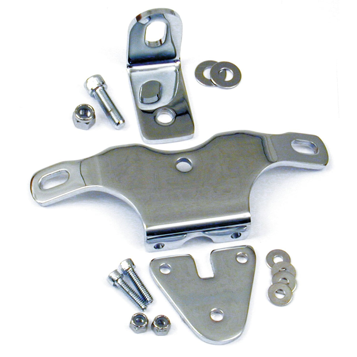 MCS Motormount w/coil mount custom heavy duty - Chrome