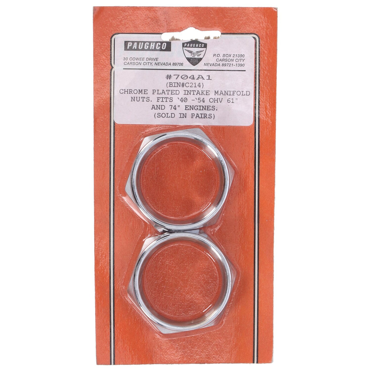 Paughco Manifold intake nut set