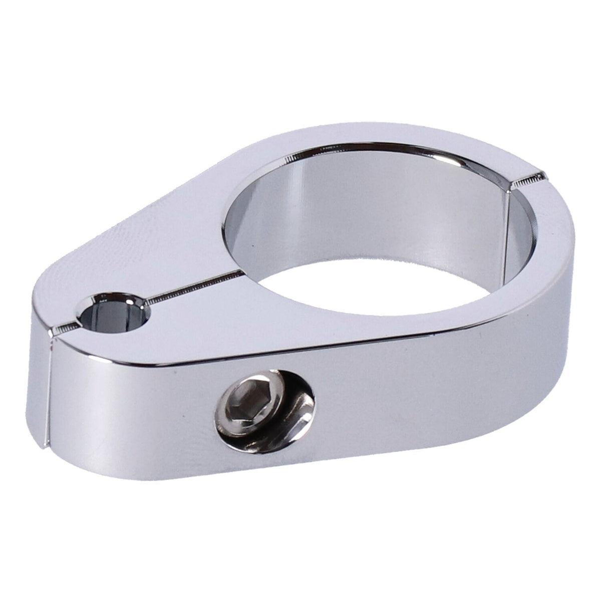 MCS 2-piece frame cable clamp - Throttle - Chrome