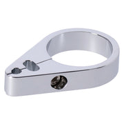 MCS 2-Piece frame cable clamp - Throttle/Idle/Brake - Chrome