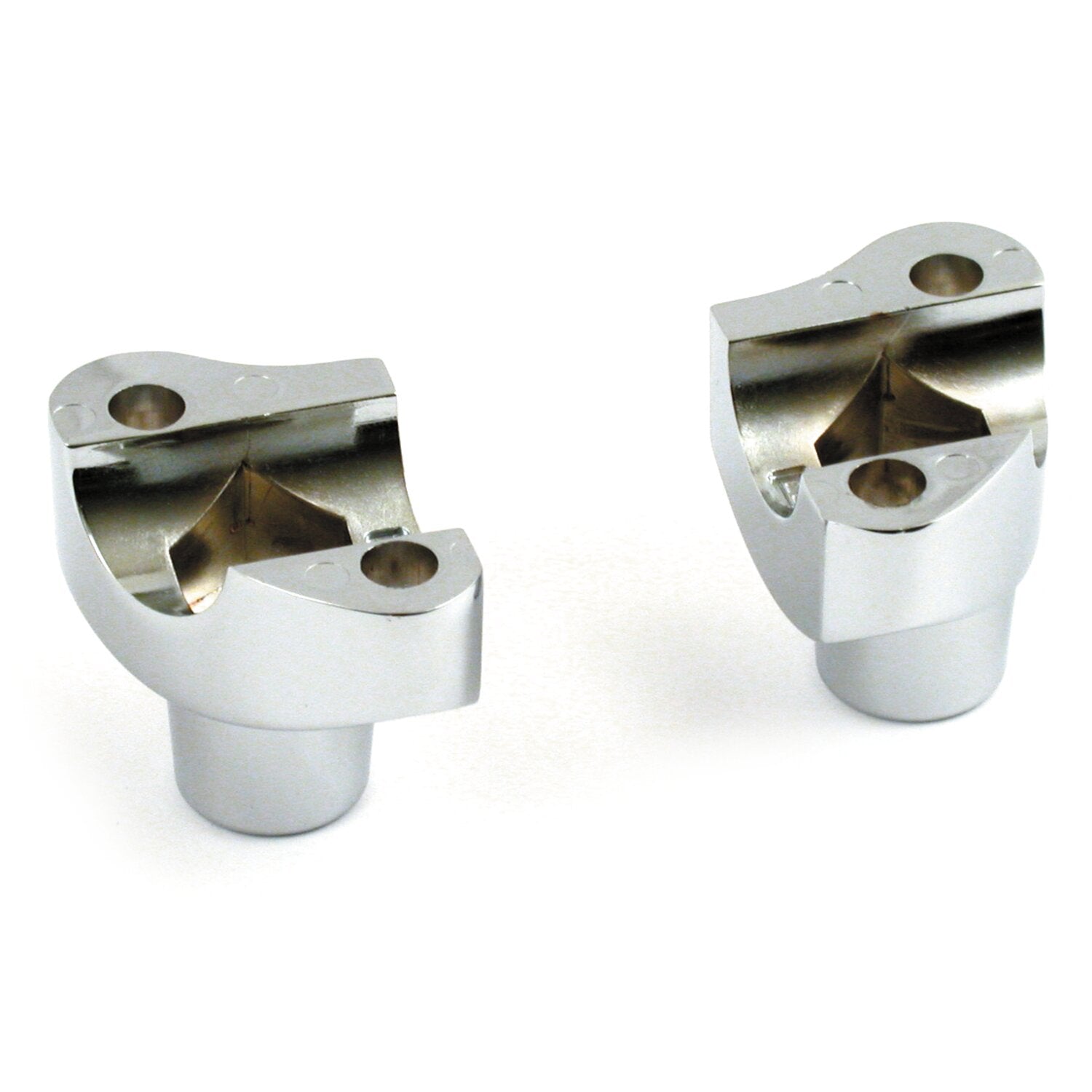 MCS OEM type style risers non threaded - 2" rise - Chrome