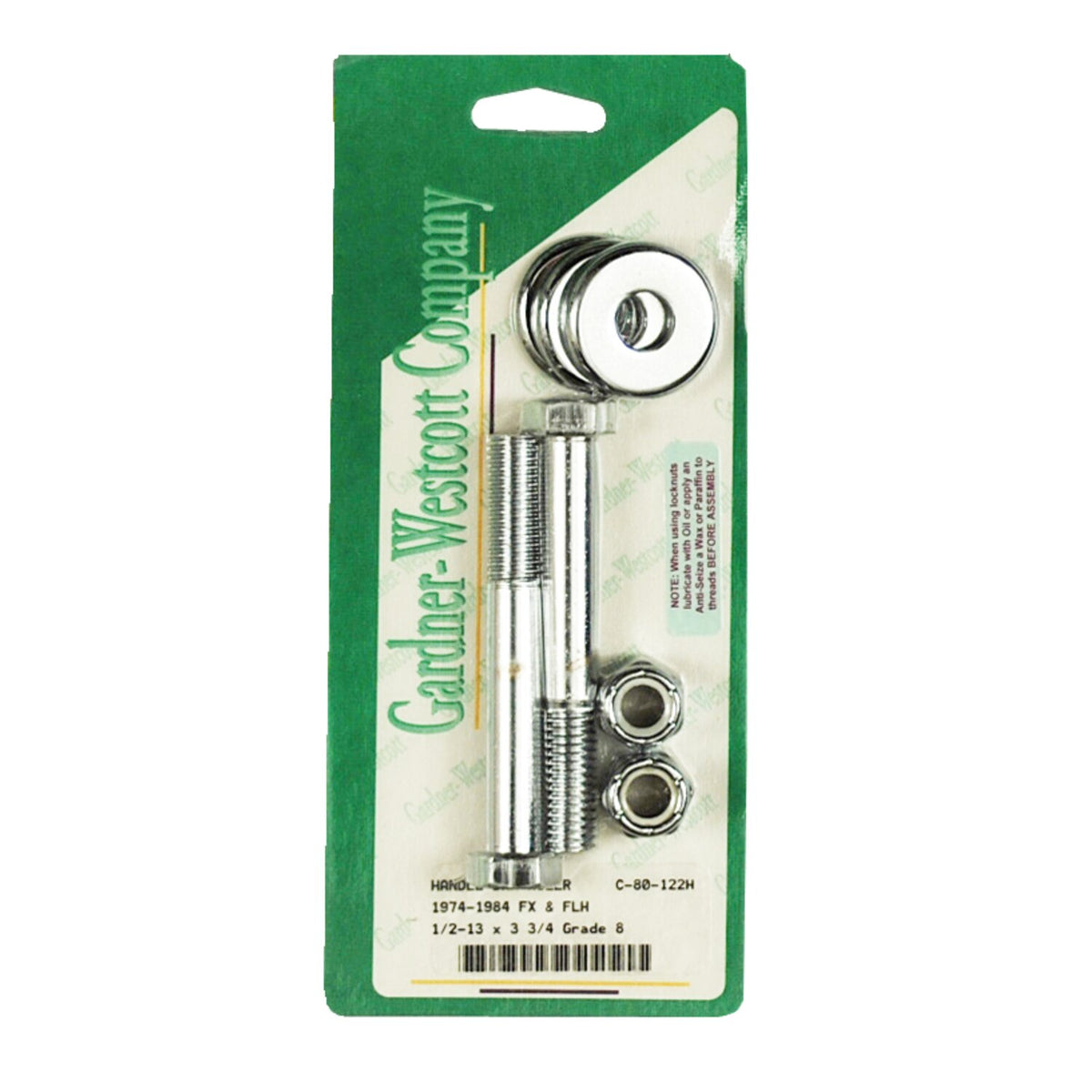 Gardner-Westcott Riser bolt kit 1/2-13 x 3-3/4 inch hex