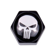 Trik Topz Block Skull license plate mounts - Black