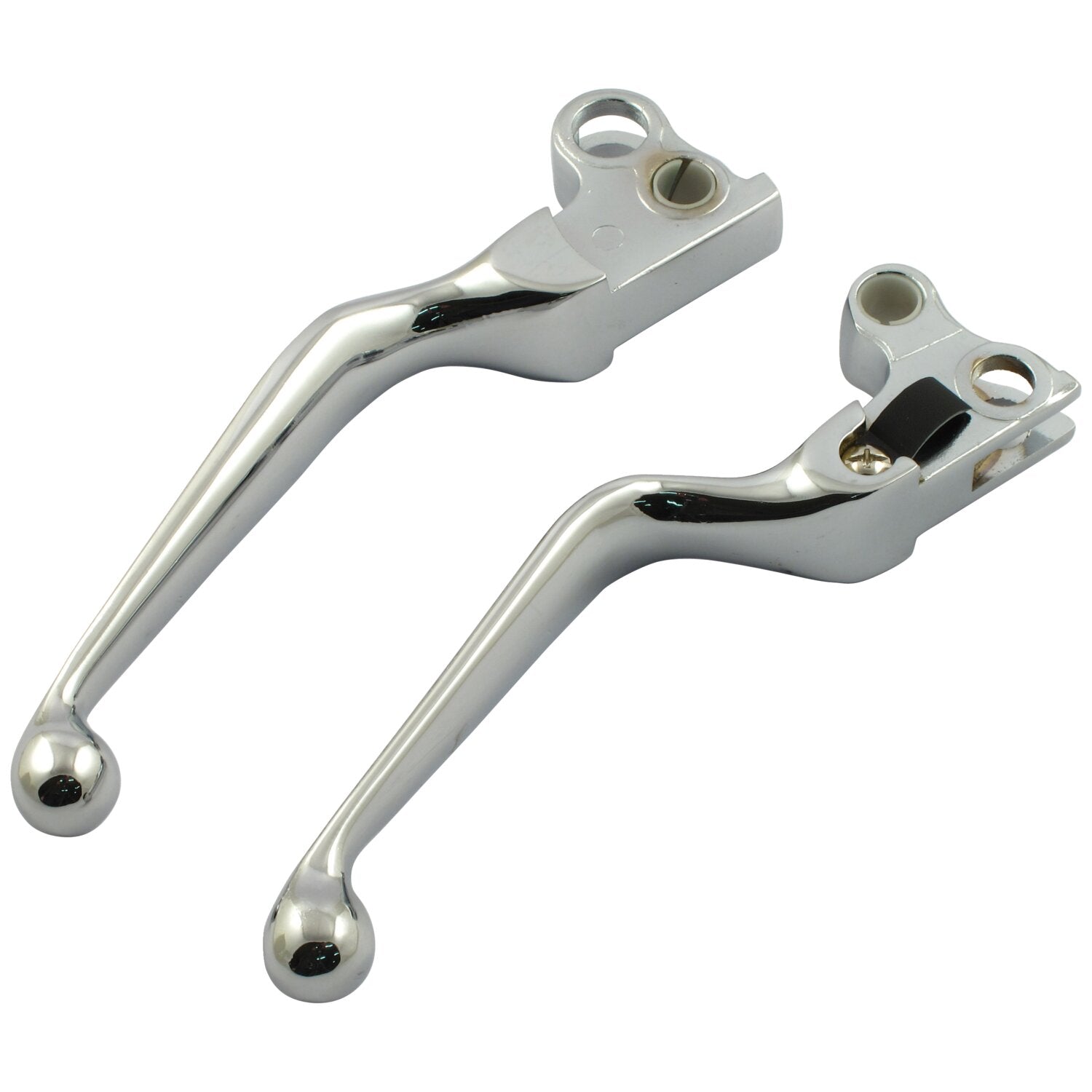 MCS Handlebar lever set 93-up style - Chrome