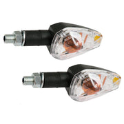 MCS Big peak turn signal set 20mm stem - Black