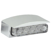MCS Mini LED license plate light silver housing