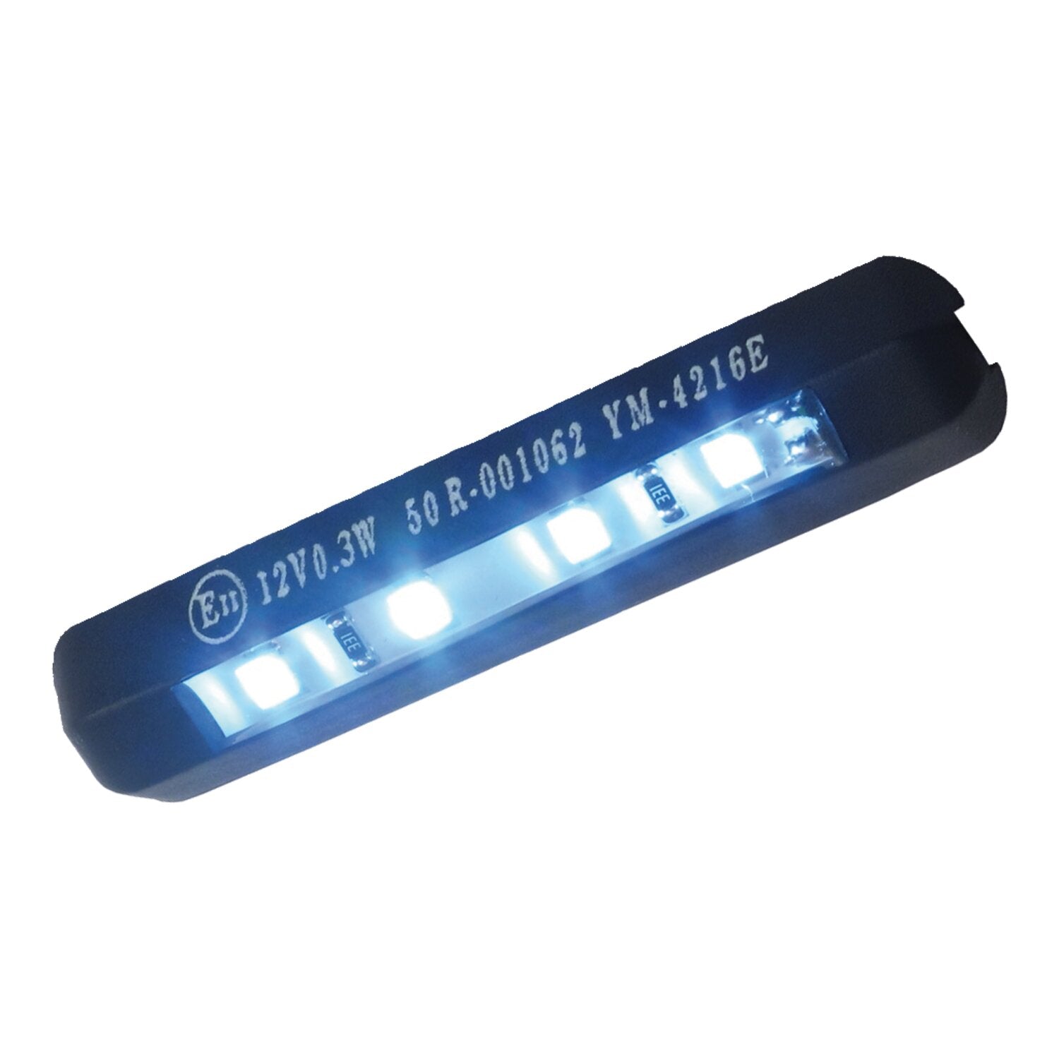 MCS 4-LED license plate light black