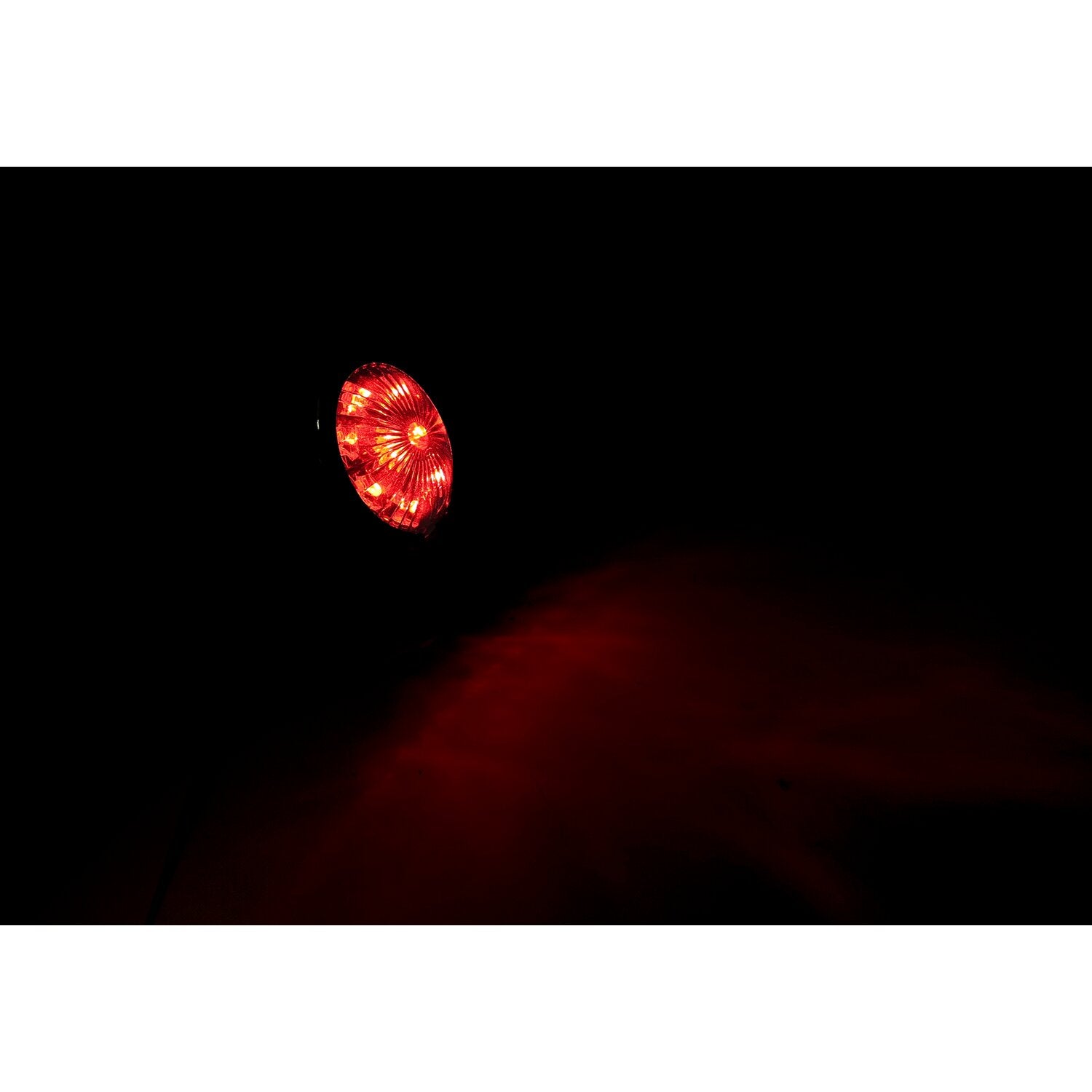 MCS Bates style LED taillight - Chrome - Red lens