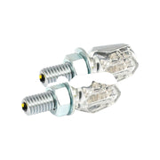 MCS Tiny LED turn signals - Chrome clear lens