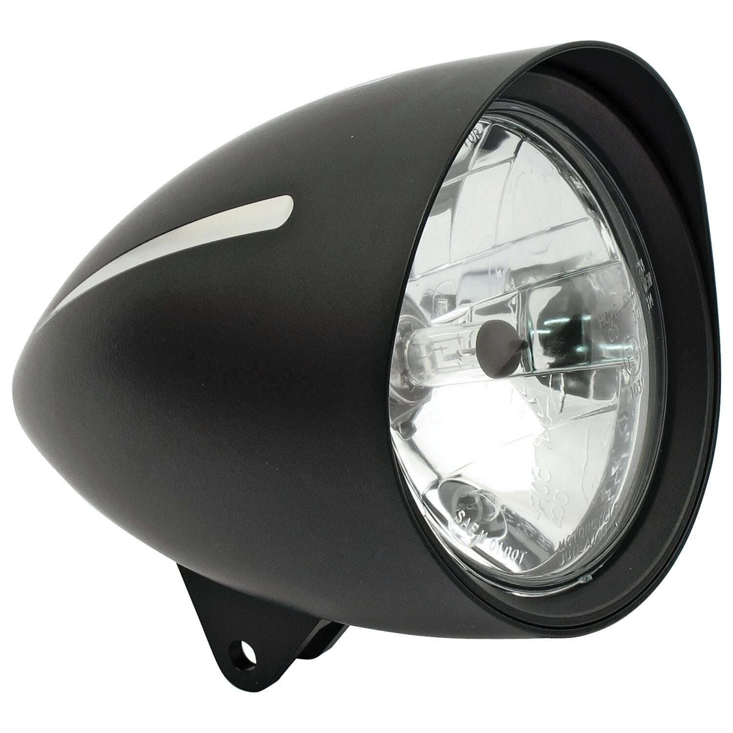 MCS Classic I extreme 5-3/4" headlamp - with visor - Black