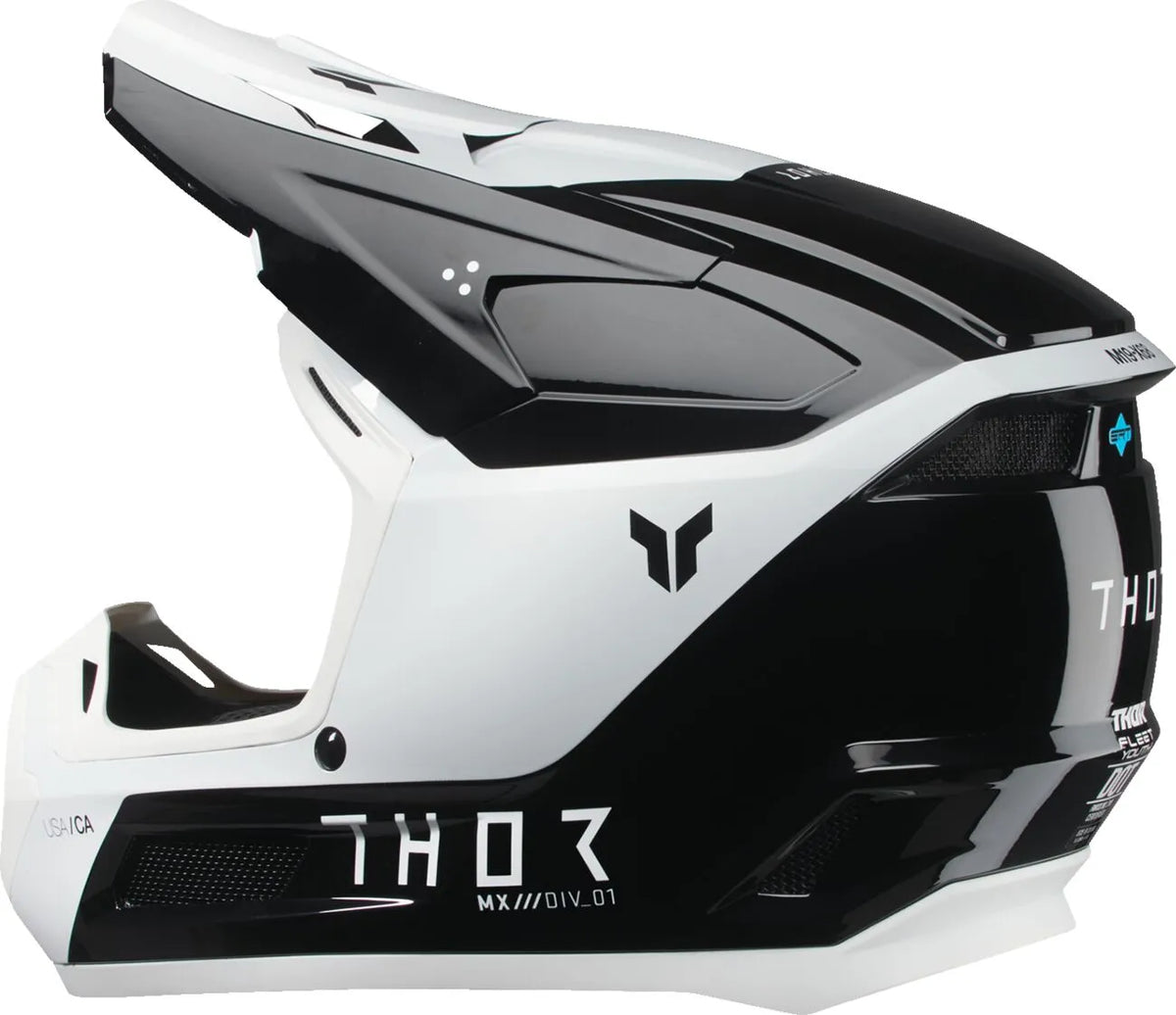 Thor Fleet Storm Helmet / Youth Black/White