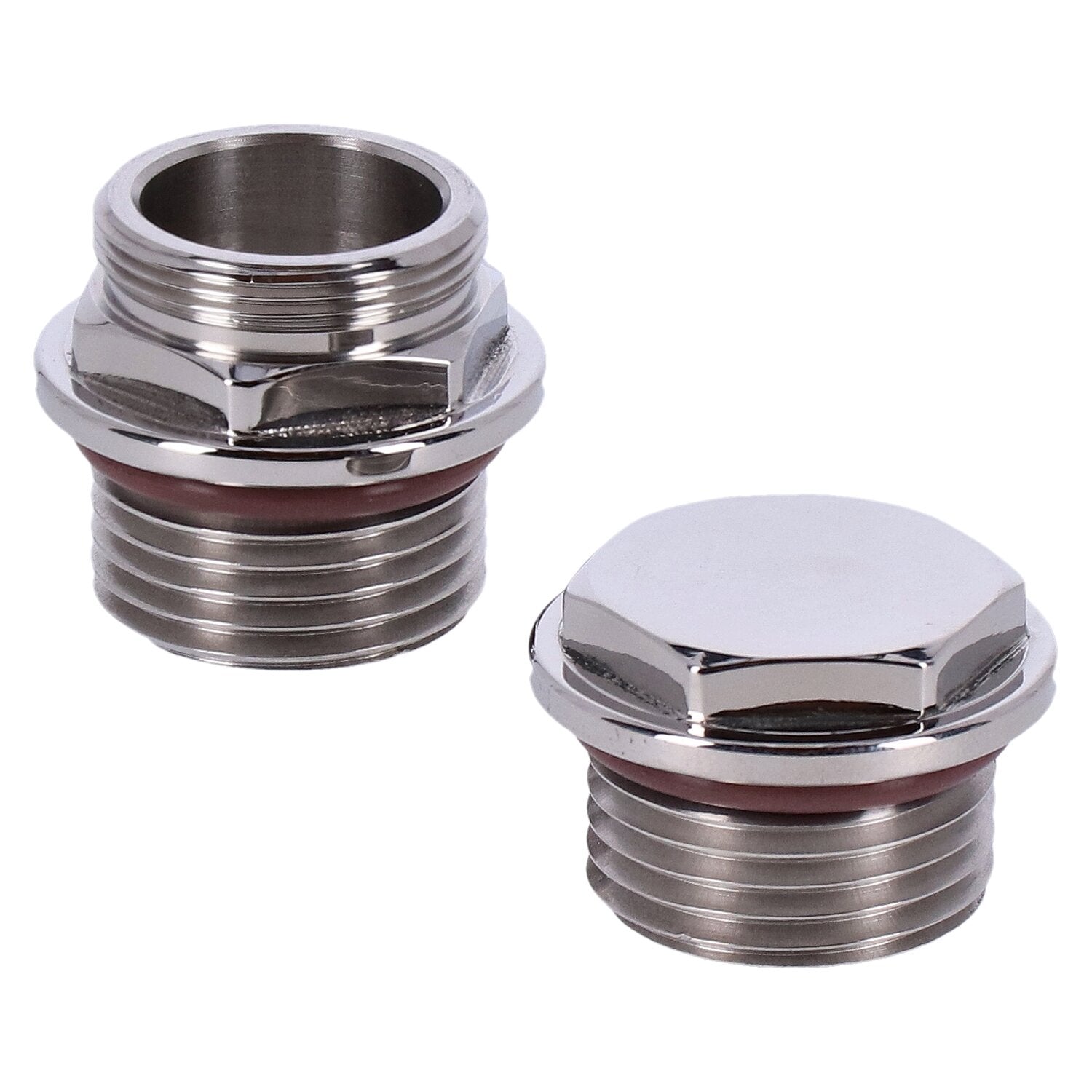 Pingel gas tank EFI to carb adapter & plug kit - Polished