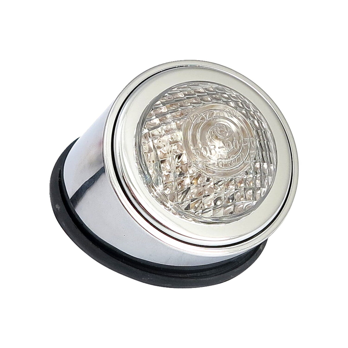 MCS Old school LED taillight type 1 - Chrome - Clear lens