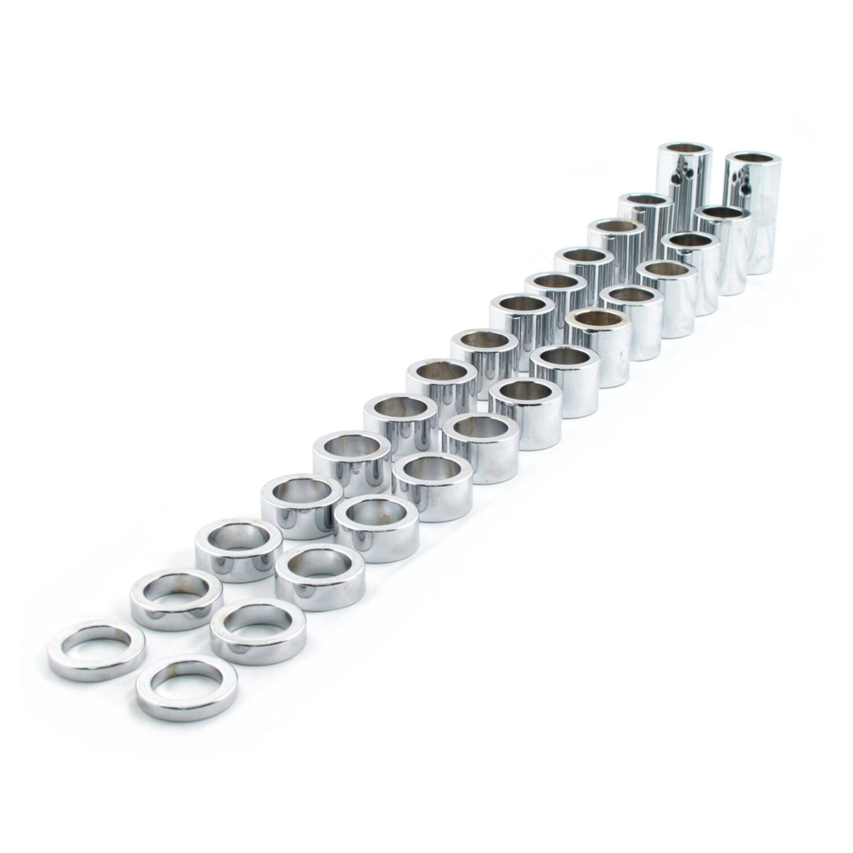 Paughco Chrome steel axle spacer kit