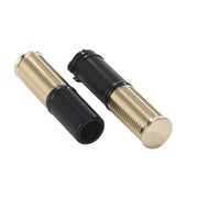 Kustom Tech FL handlebar grip set - Black alu/polished brass