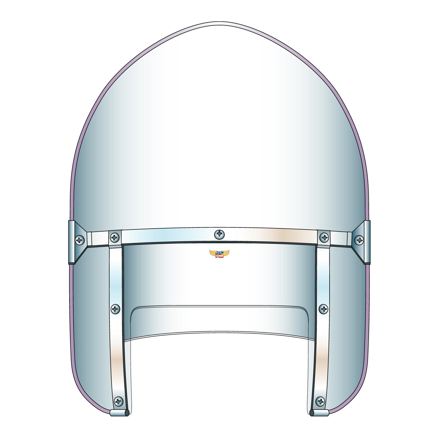 National Cycle 'Peaked' Beaded Heavy Duty™ Windshield - Clear