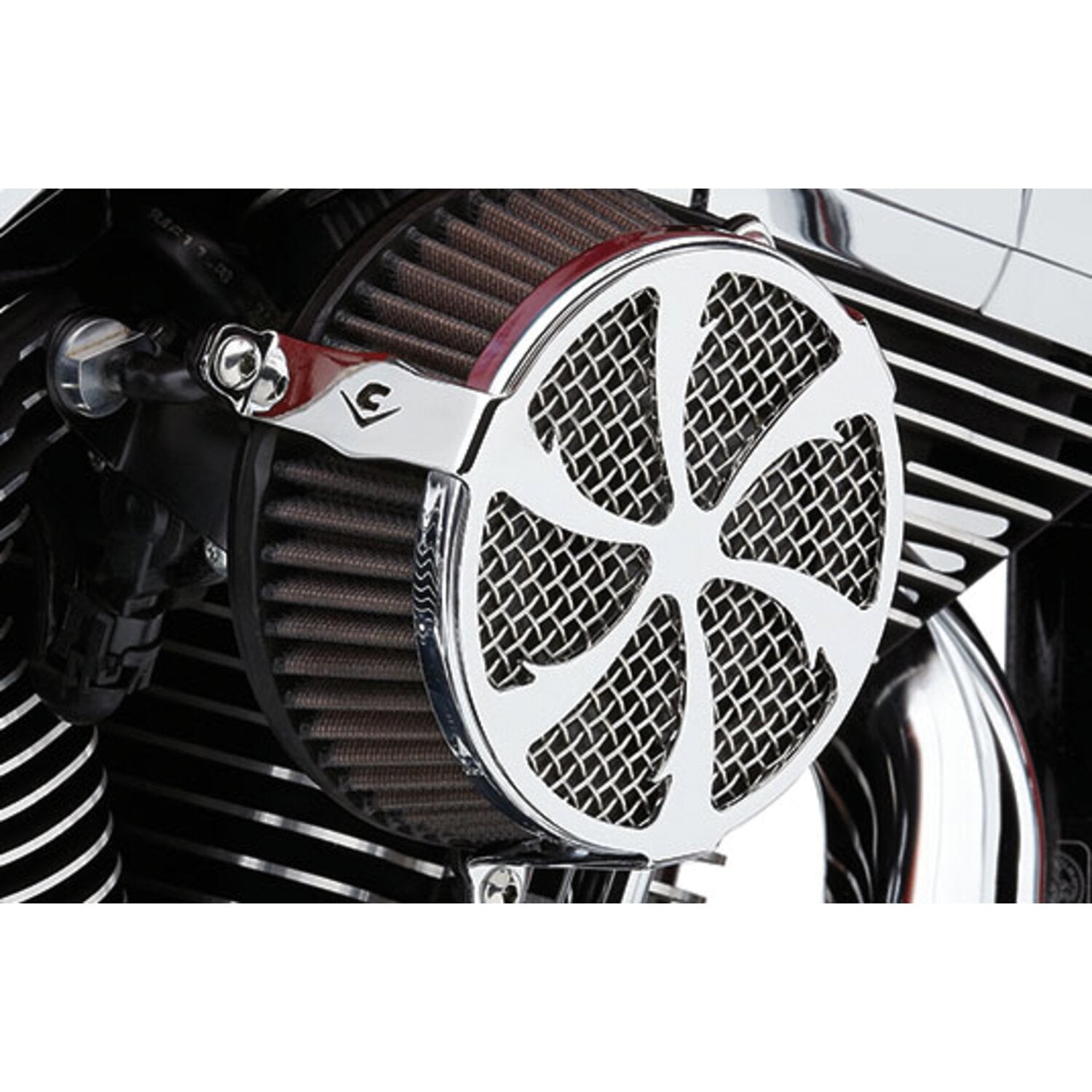 Cobra naked air cleaner kit - Swept chrome
