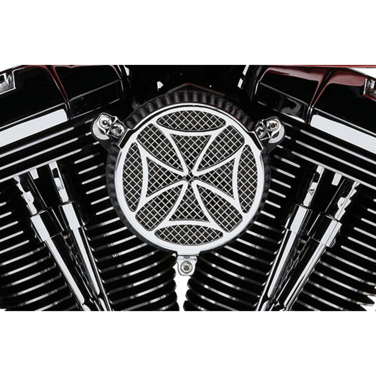 Cobra naked air cleaner kit - Cross chrome
