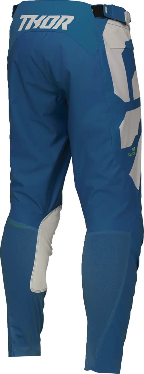 Thor Youth Launchmode Forge Pants - Blue, Light Gray, Fluorescent Yellow