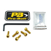 Pro Bolt Aluminium Fuel Cap Kit - Gold