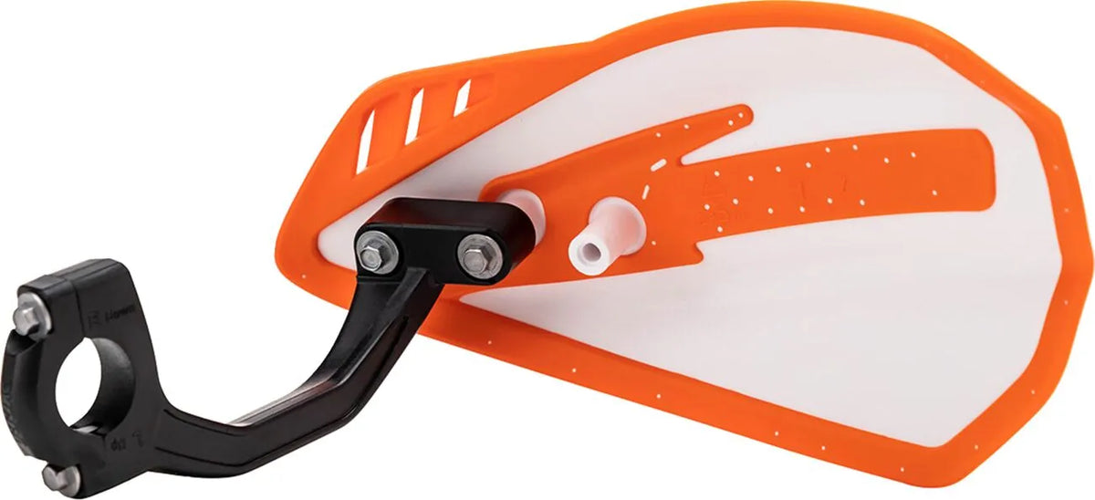 Cycra Cyclone Plastic Handguards - 7/8" - White/Orange - 1CYC-0056-229