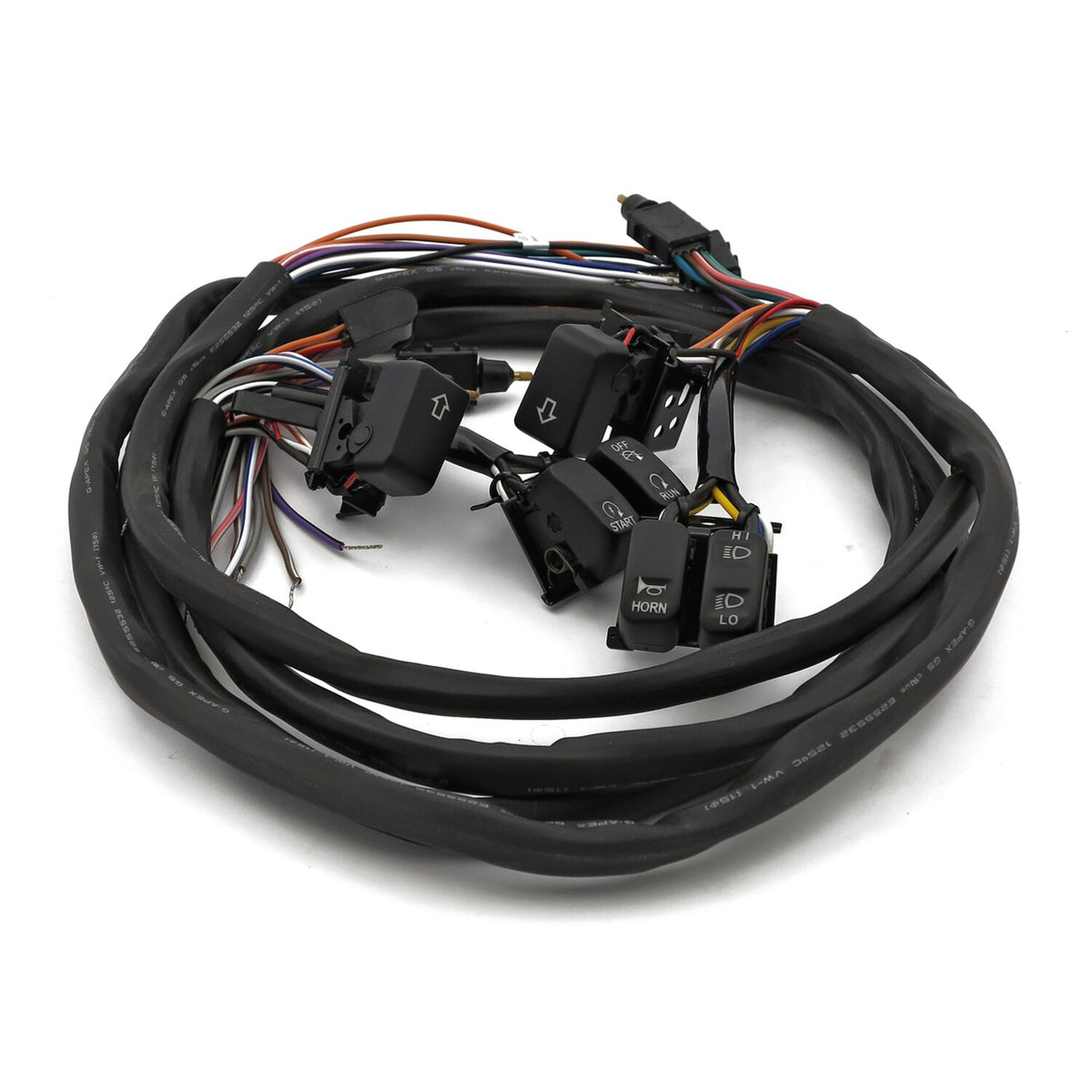 MCS Handlebar switch & wiring kit - Radio/Cruise - LED - Black