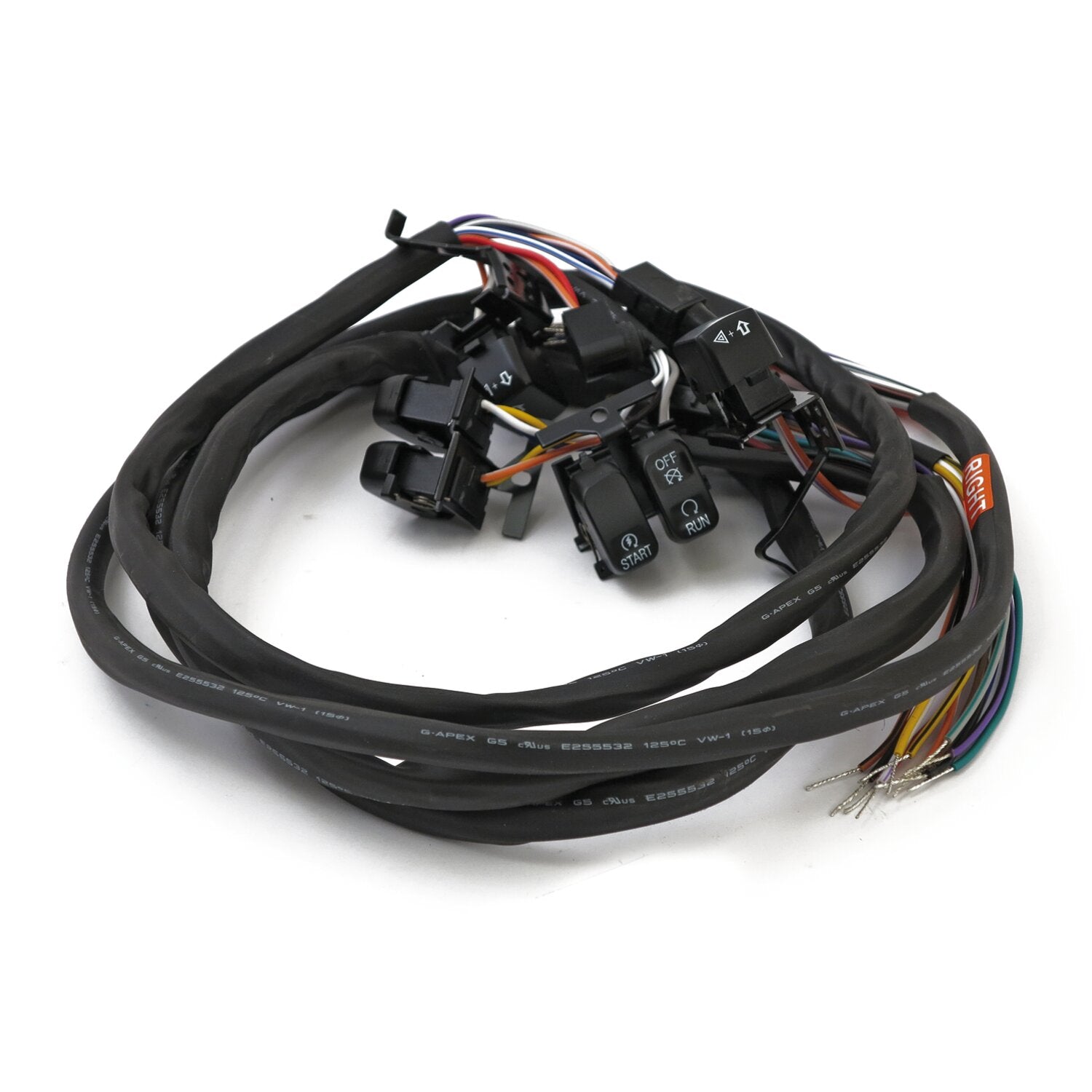 MCS Handlebar switch & wiring kit - Radio/Cruise - LED - Black