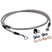 MCS by Goodridge brake line front stainless clear coated