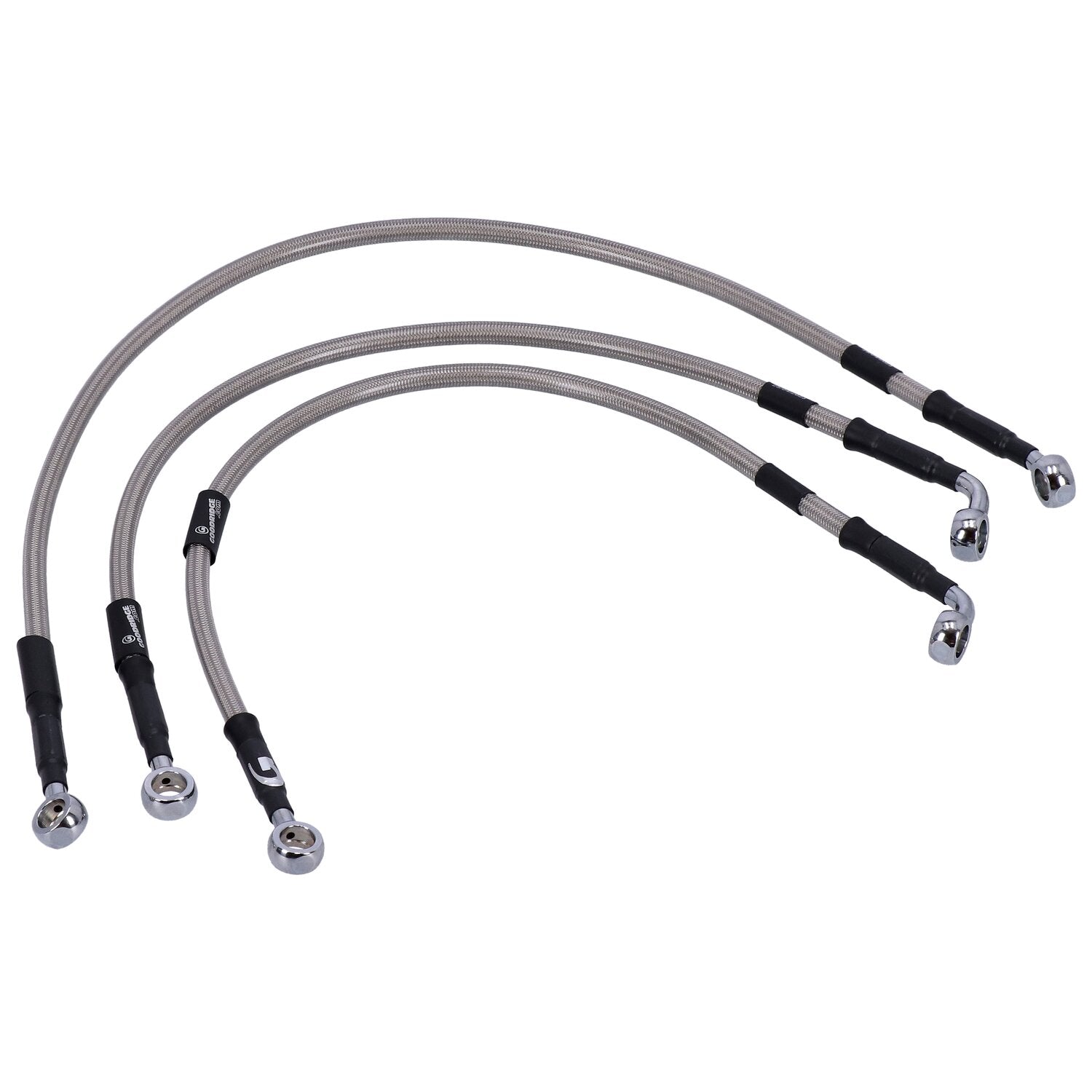 MCS by Goodridge brake line front stainless clear coated
