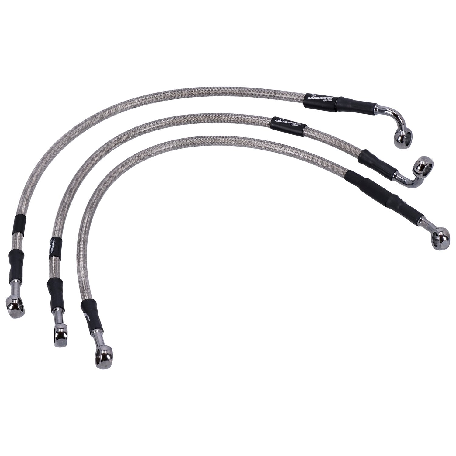 MCS by Goodridge brake line front stainless clear coated