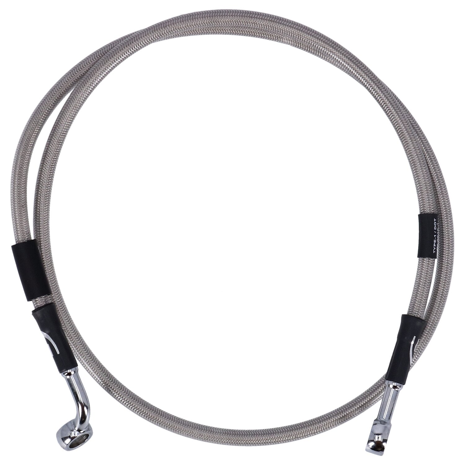 MCS by Goodridge brake line front stainless clear coated