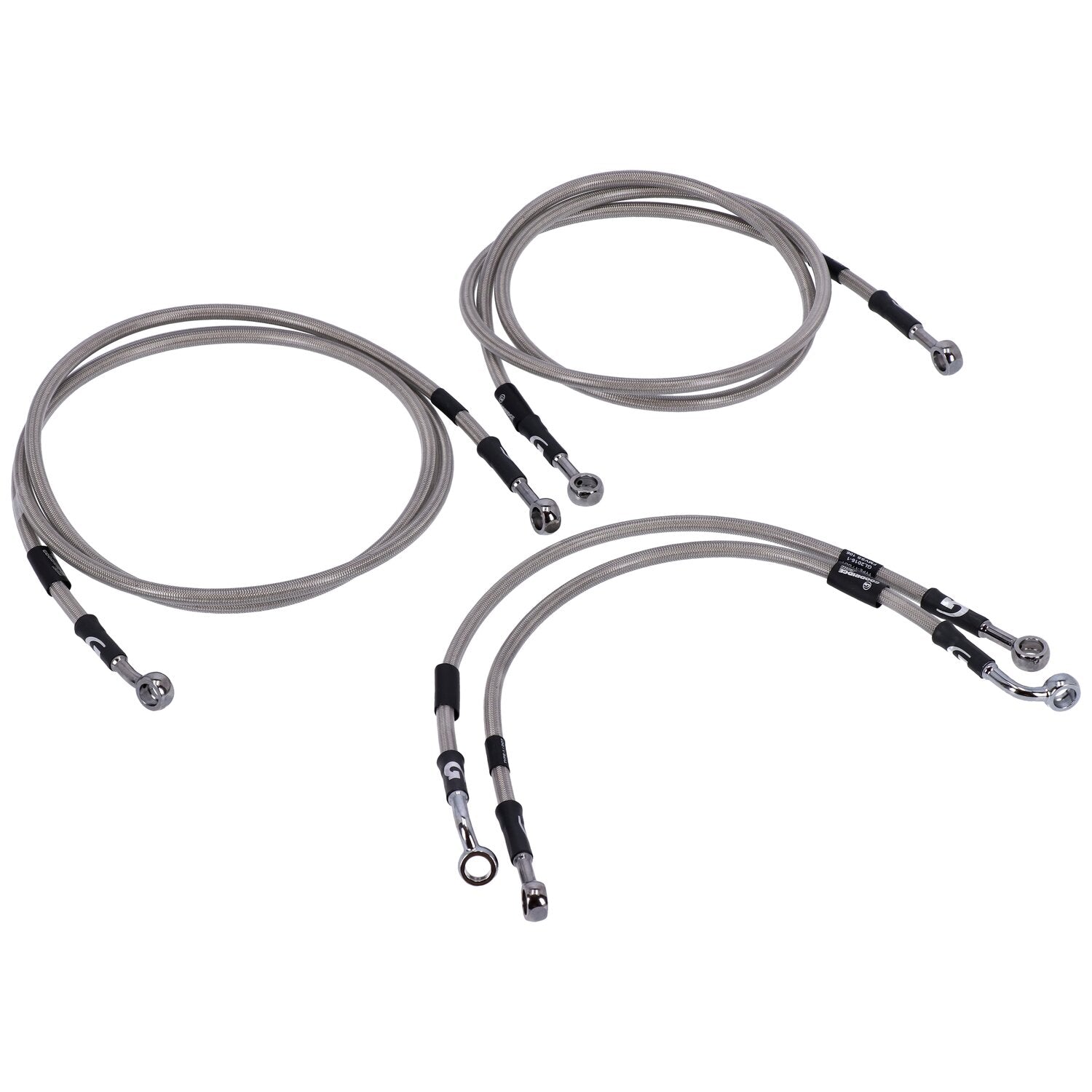 MCS by Goodridge brake line front stainless clear coated