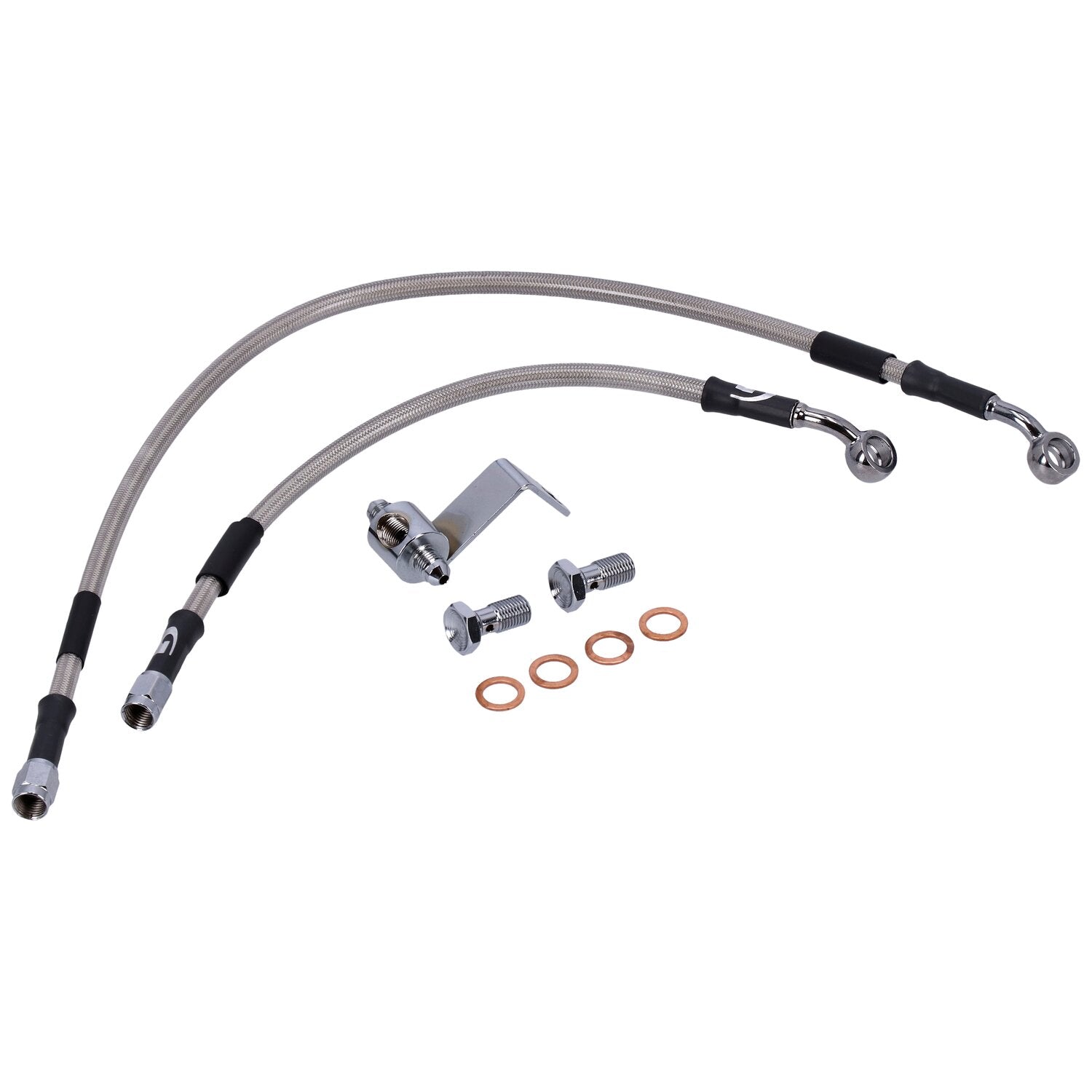 MCS by Goodridge brake line rear stainless clear coated