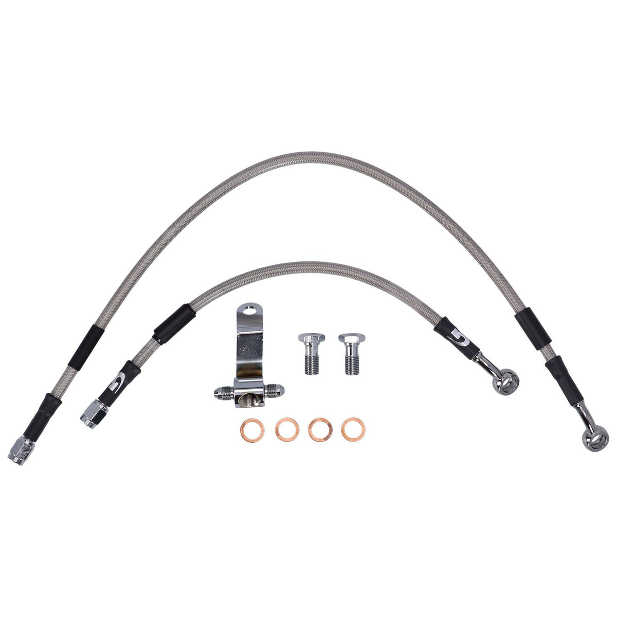 MCS by Goodridge brake line rear stainless clear coated