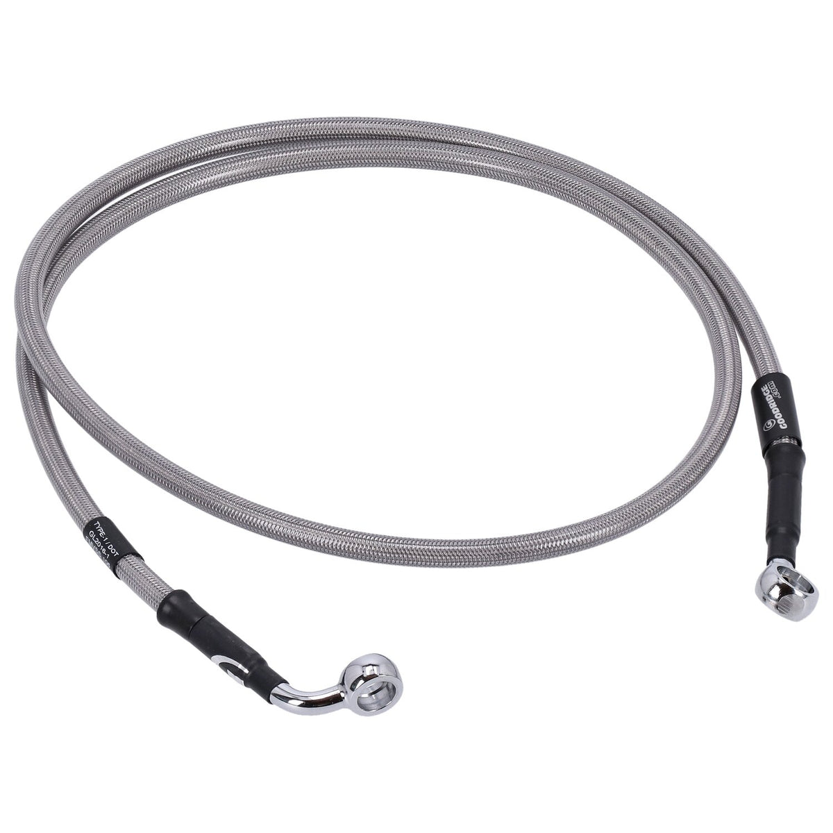 MCS by Goodridge brake line front stainless clear coated