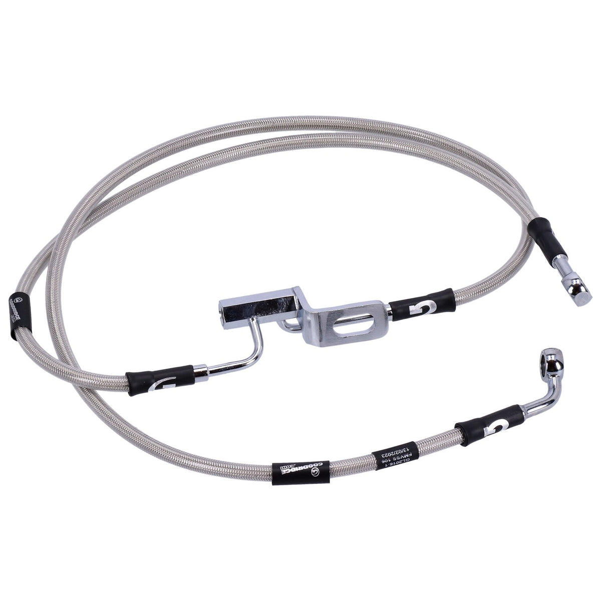 MCS by Goodridge brake line rear stainless clear coated