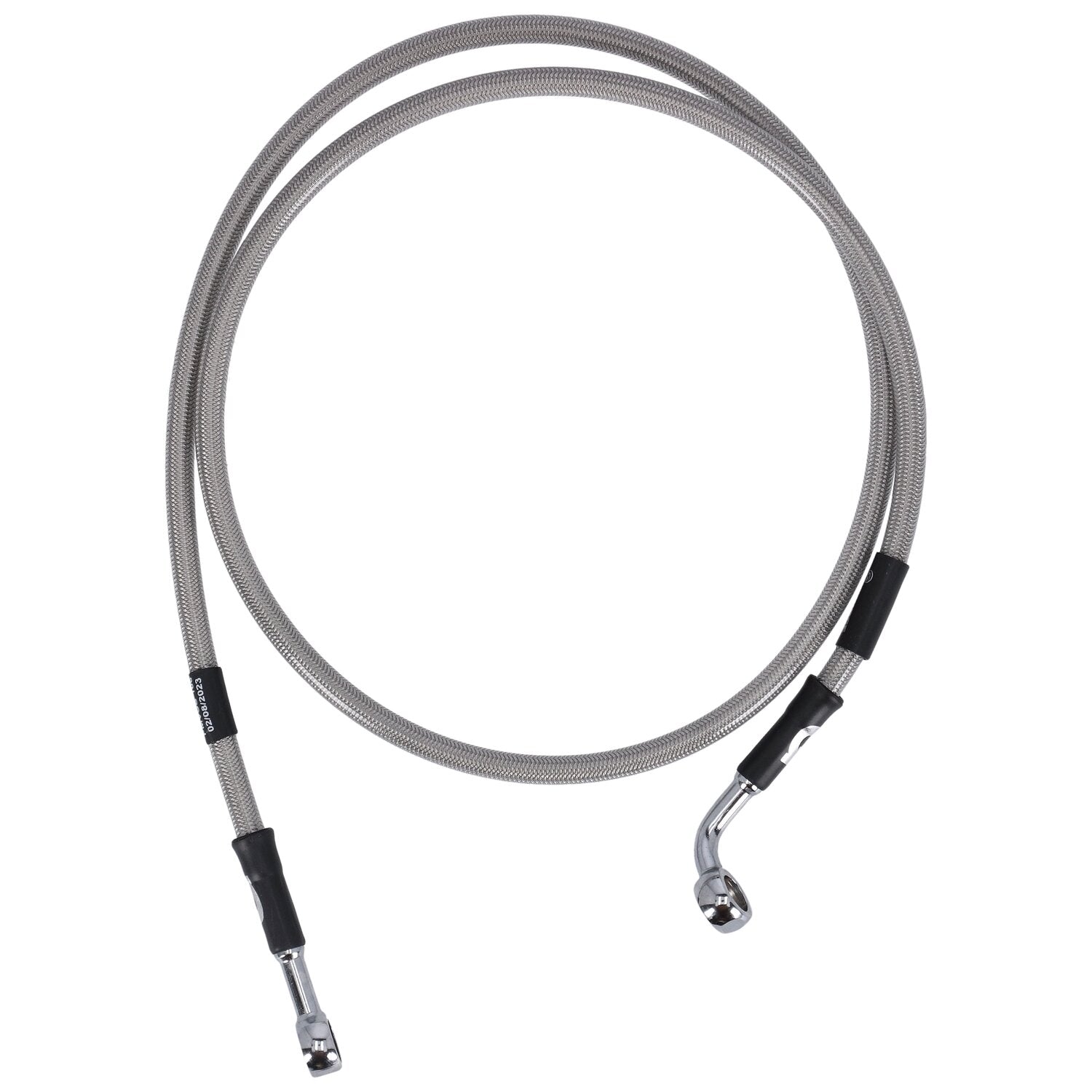 MCS by Goodridge brake line front stainless clear coated