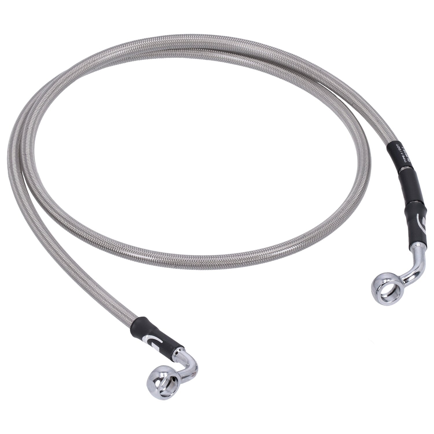 MCS by Goodridge brake line front stainless clear coated