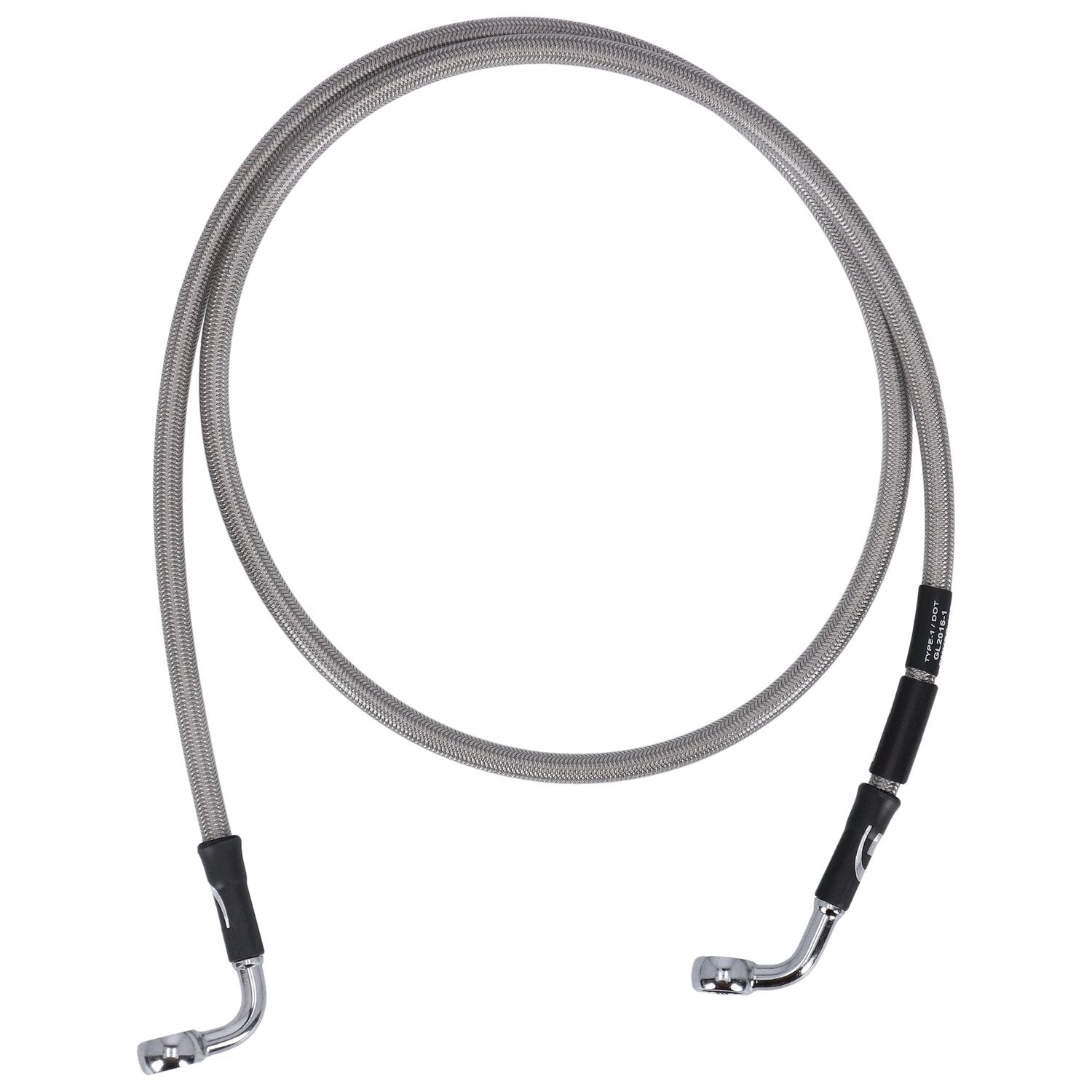 MCS by Goodridge brake line front stainless clear coated