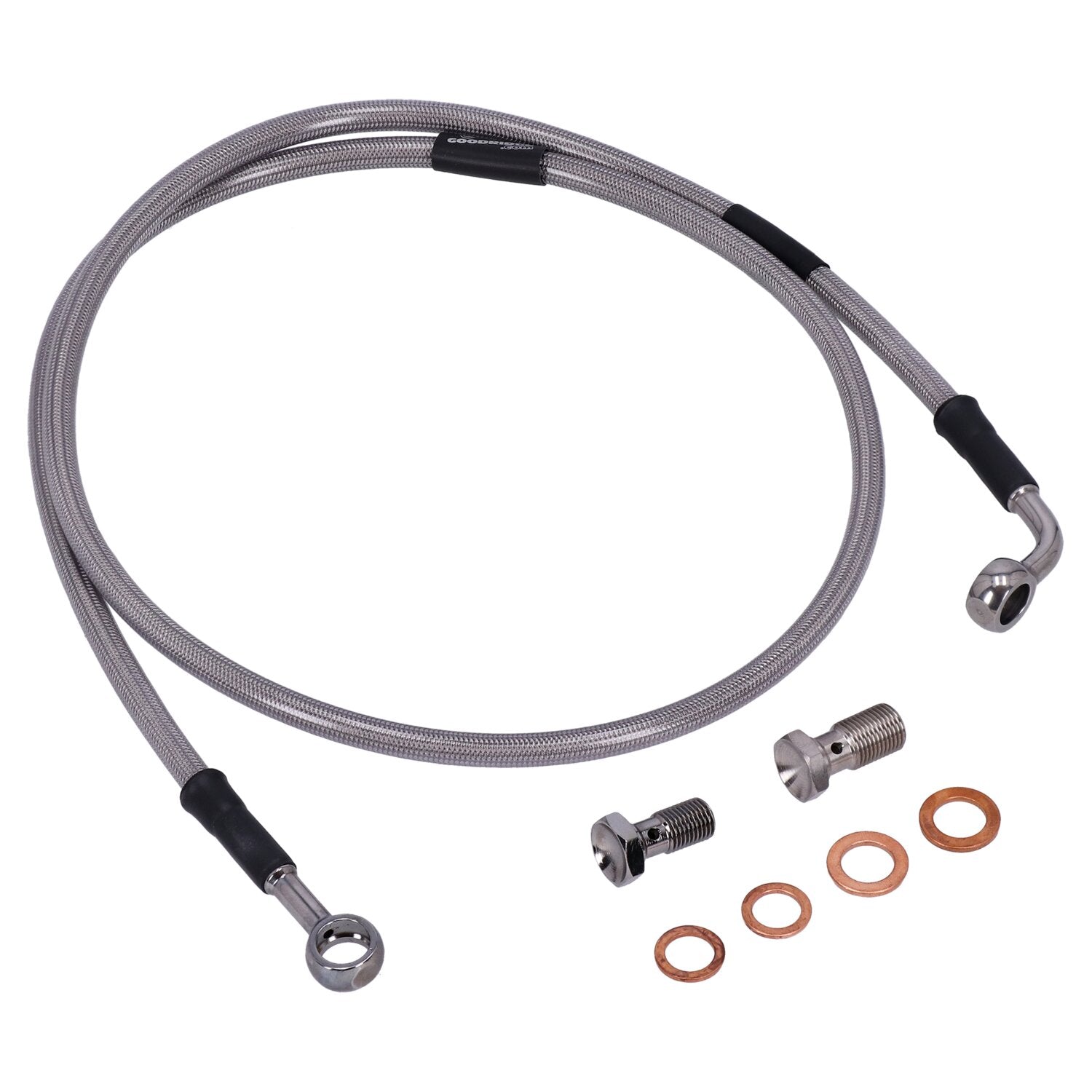 MCS by Goodridge brake line front stainless clear coated