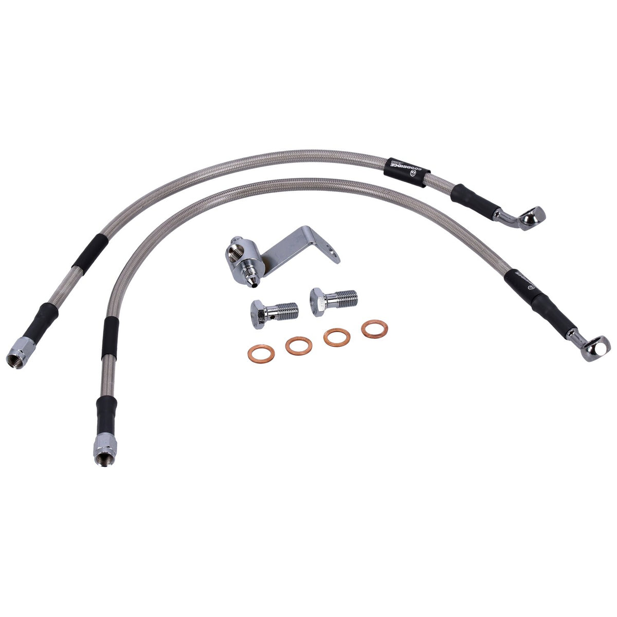 MCS by Goodridge brake line rear stainless clear coated