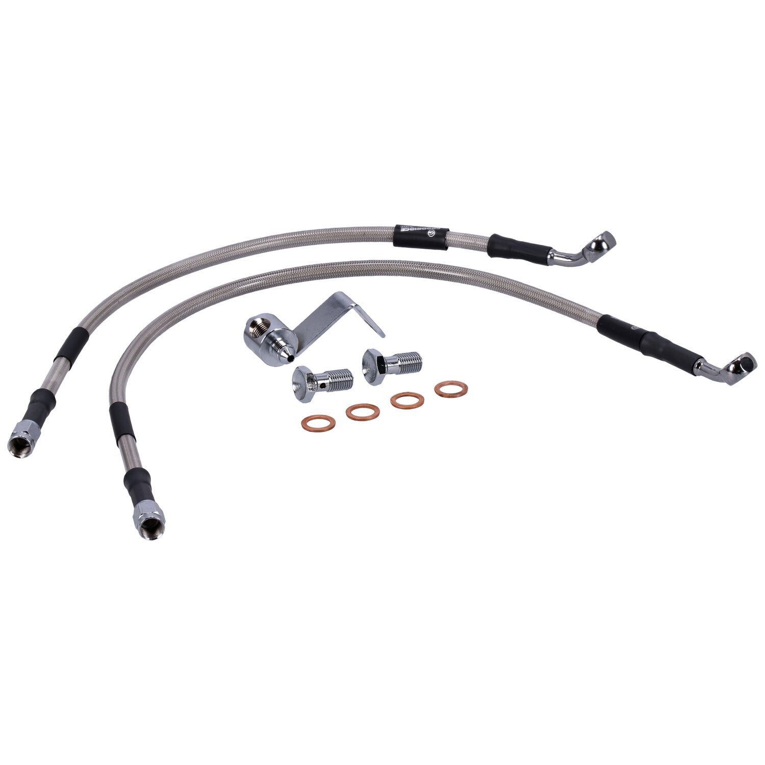 MCS by Goodridge brake line rear stainless clear coated